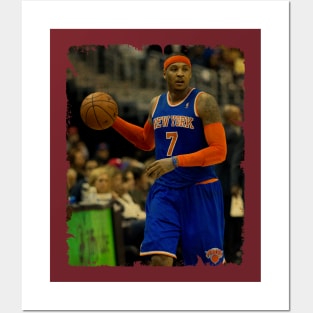 Carmelo Anthony - Vintage Design Of Basketball Posters and Art